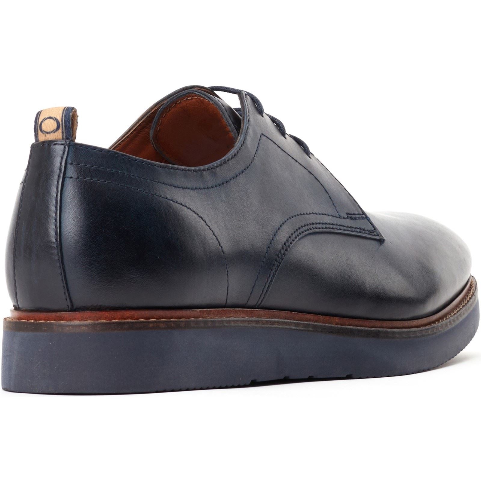 Base London Roly Leather Men's Navy Lace-Up Shoes