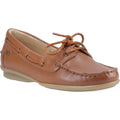 Hush Puppies Irene Leather Women's Tan Boat Shoes