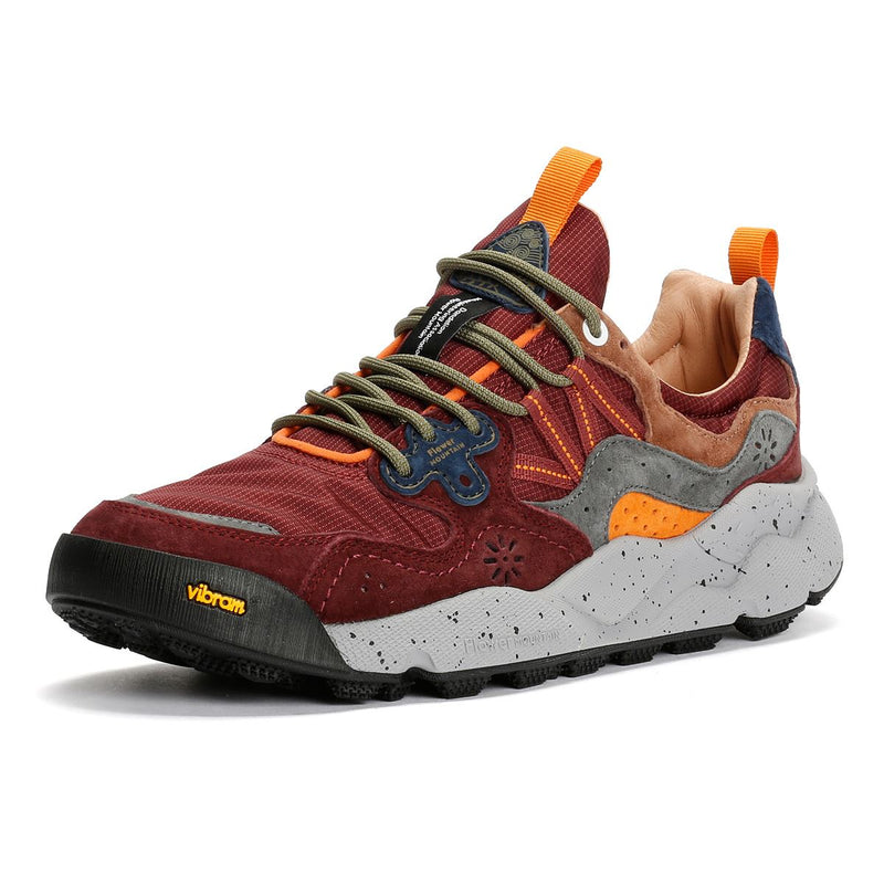 Flower Mountain Yamano 3 Perfomance Gray/Burgundy Sneakers