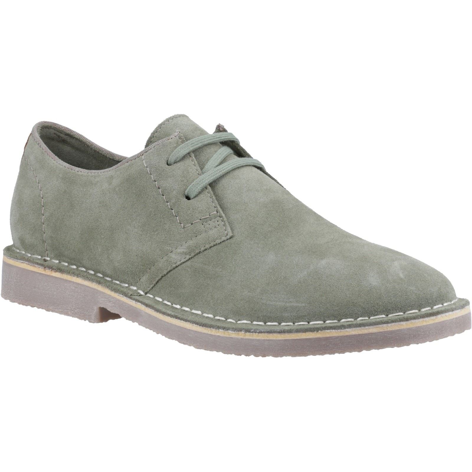 Hush Puppies Scout Suede Men's Sage Lace-Up Shoes