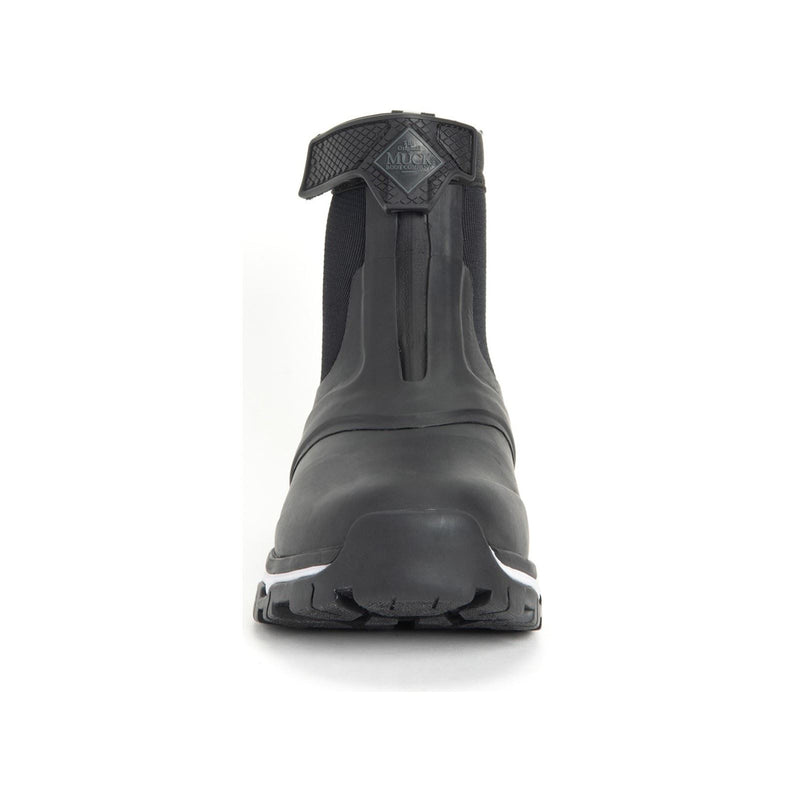 Muck Boots Apex Mid Zip Rubber Black/White Wellington Boots