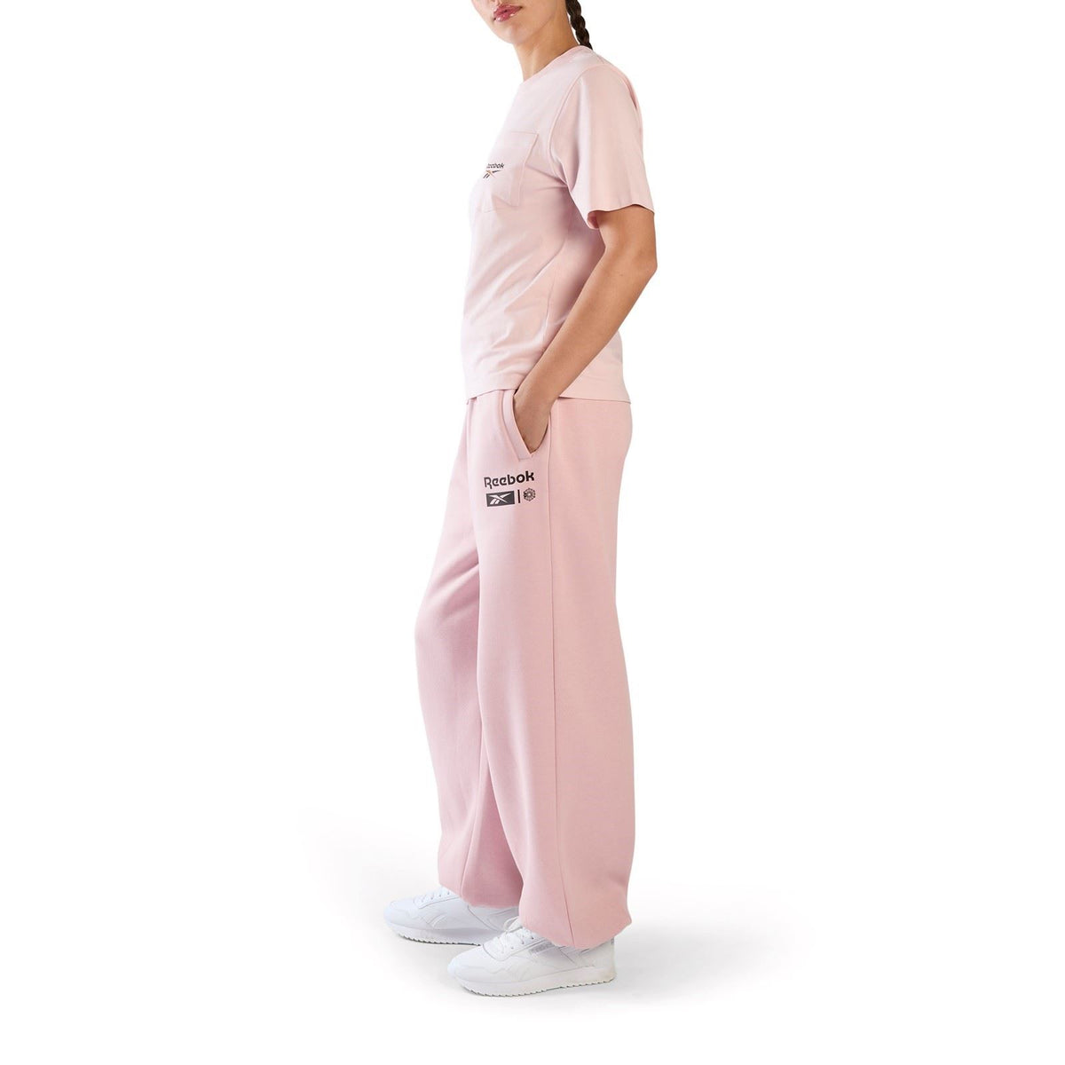 Reebok Relaxed Fleece Joggers Cotton Women's Pink Joggers