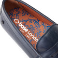 Base London Collins Leather Men's Navy Standard Loafers