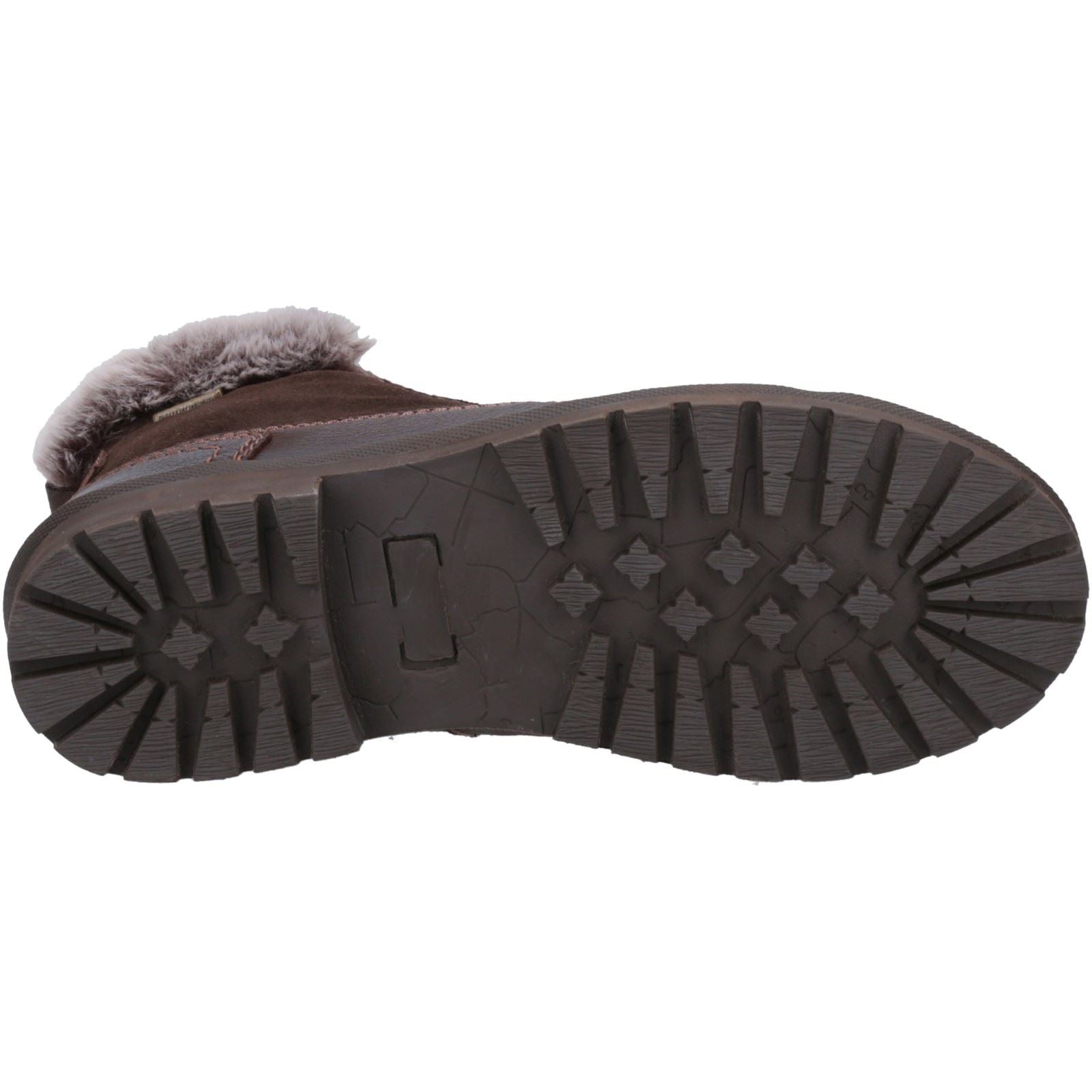 Cotswold Evenlode Leather Women's Brown Winter Ankle Boots
