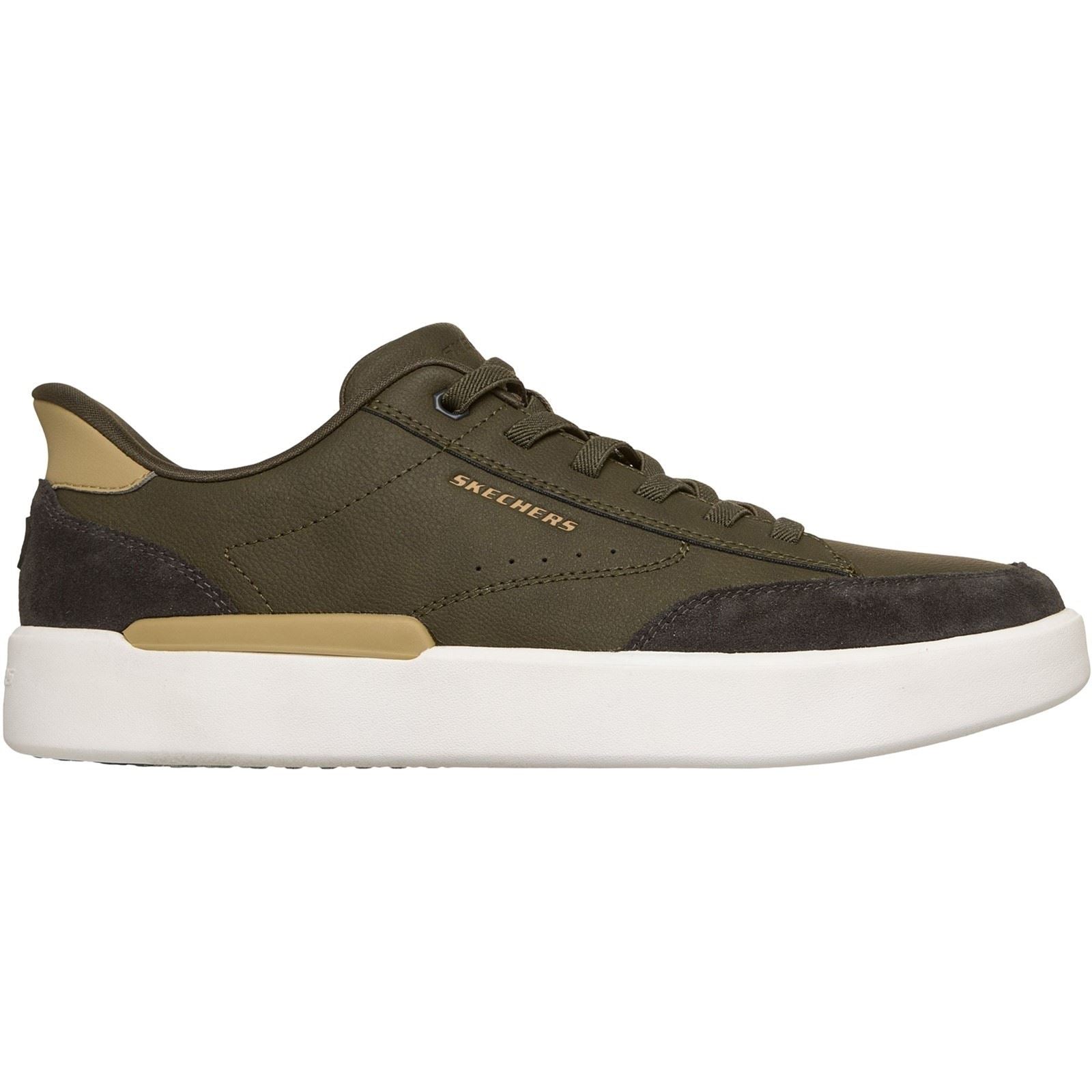 Skechers Verloma Radical Men's Olive Synthetic / Suede Trainers