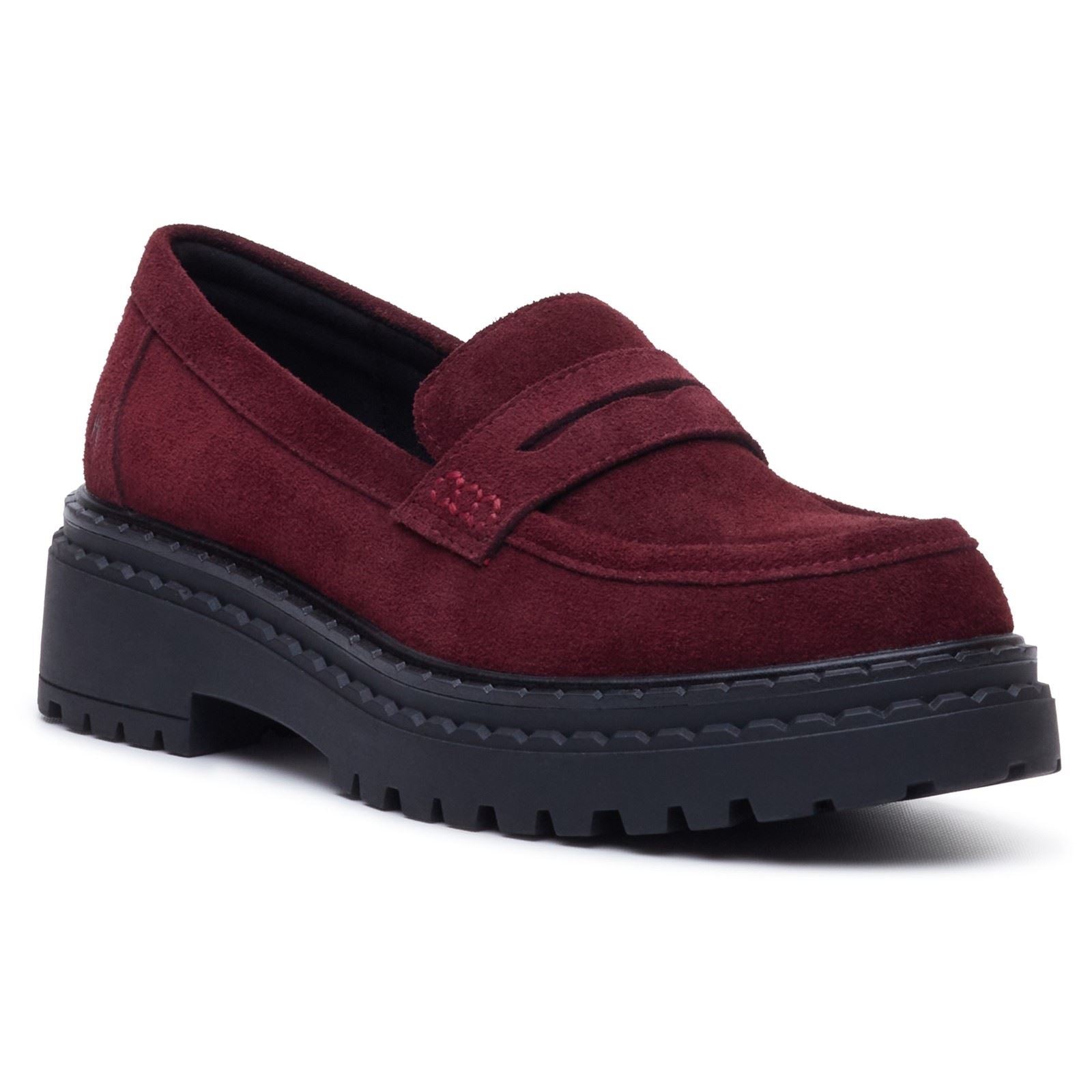 Hush Puppies Odessa Leather Women's Bordo Loafers