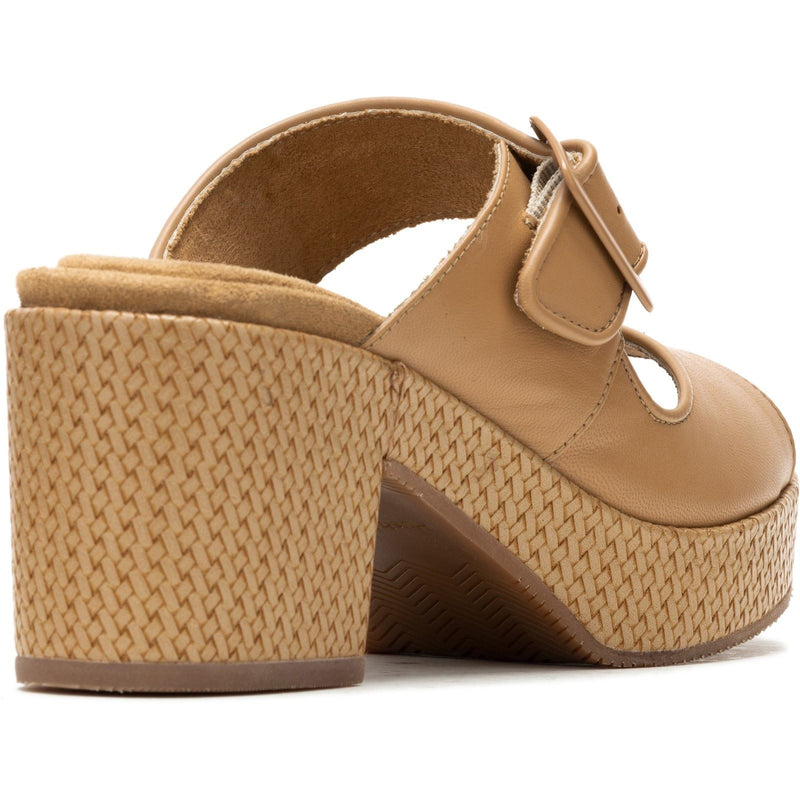 Hush Puppies Poppy Leather Women's Tan Sandals