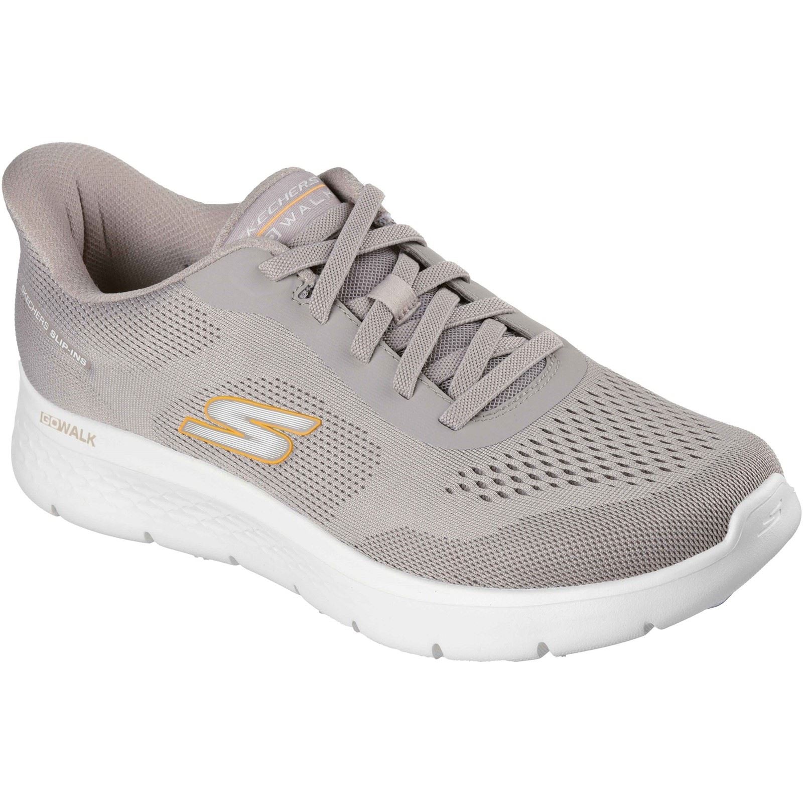 Skechers Go Walk Flex Polyester Men's Taupe Sneakers