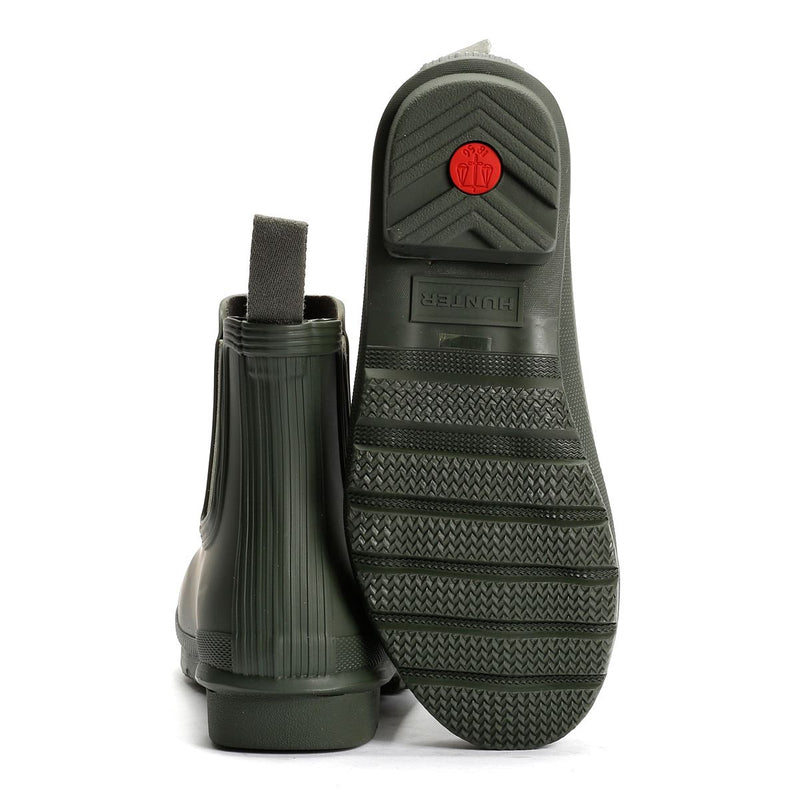 Hunter Original Chelsea Rubber Women's Dark Olive Wellington Boots