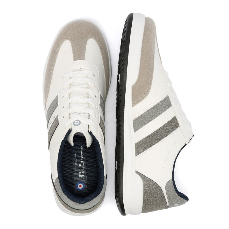 Ben Sherman Sokka Men's White/Gray Sneakers