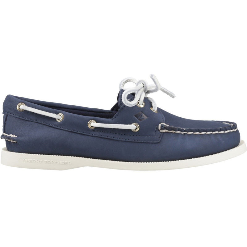 Sperry Authentic 2 Eye Leather Women's Navy Boat Shoes