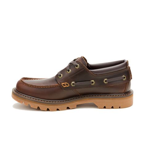 Caterpillar Colorado Boat Lo Leather Men's British Tan Lace-Up Shoes