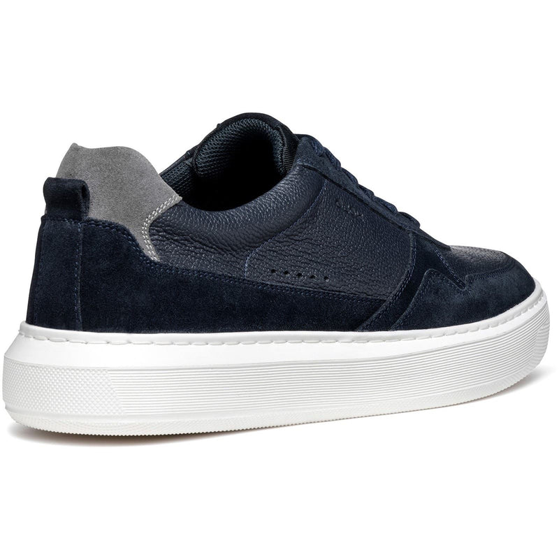Geox U DEIVEN Leather/Suede Men's Navy Trainers