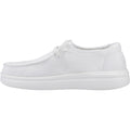 HEYDUDE Wendy Rise Perf Canvas Synthetic Blend Women's White Moccasins Shoes