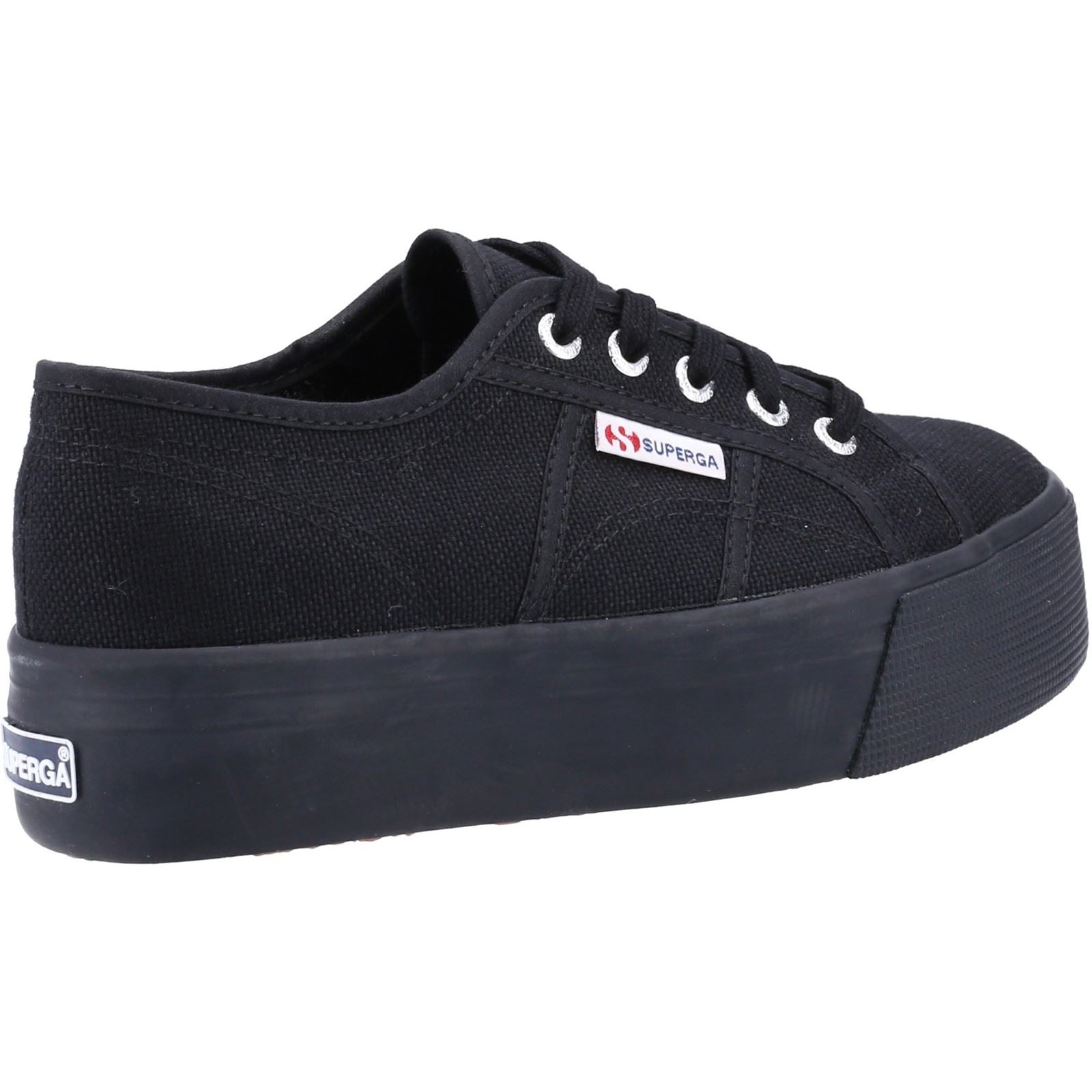 Superga 2790 Linea Up And Down 100% Cotton Women's Full Black Sneakers