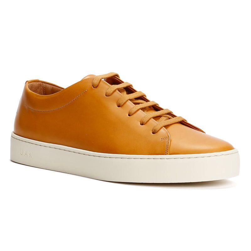 JAK Royal Leather Men's Tan Sneakers