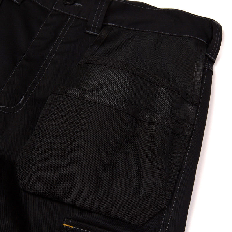 Caterpillar Essential Stretch Holster Polyester Men's Black Work Shorts