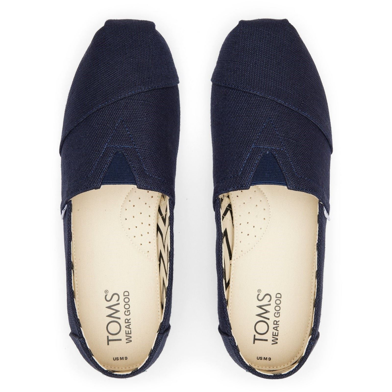 TOMS Alpargata Cotton Women's Navy Espadrilles