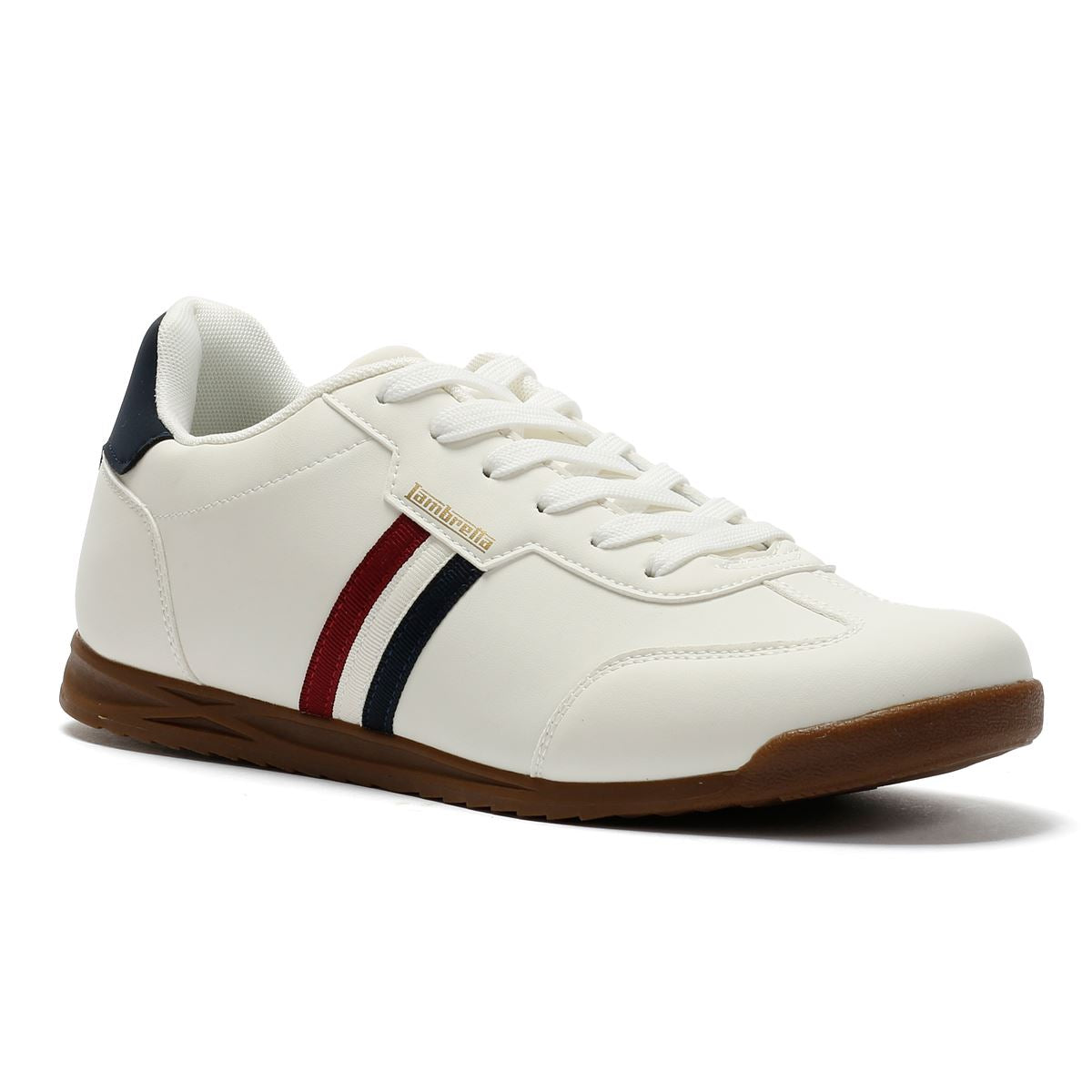 Lambretta Tackle Men's White/Navy Sneakers