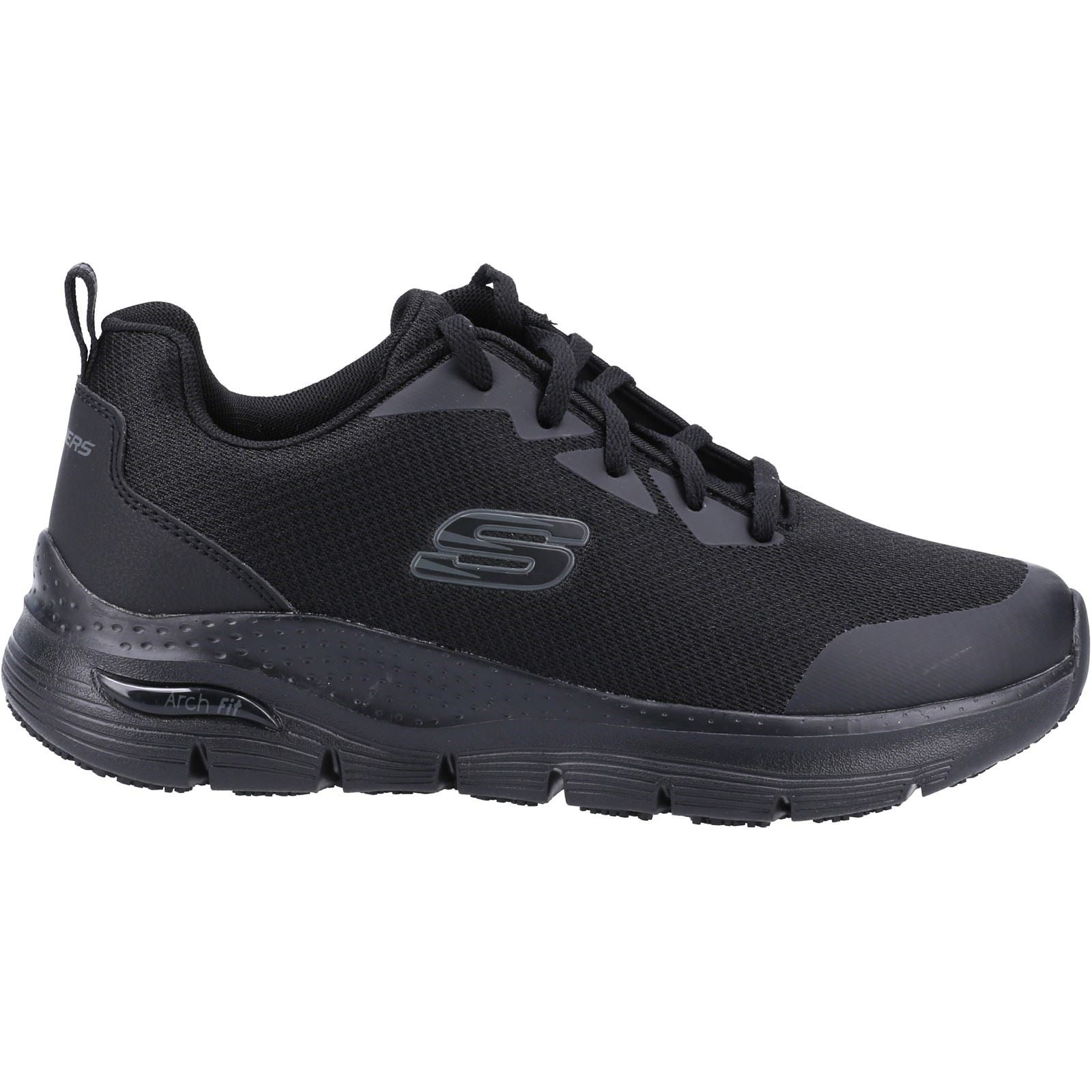 Skechers Workwear Arch Fit Sr Polyester Women's Black Safety Sneakers