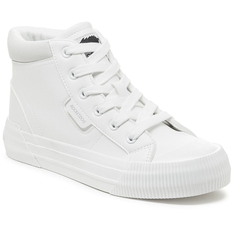Rocket Dog Cheery Hi Polyurethane Women's White Sneakers
