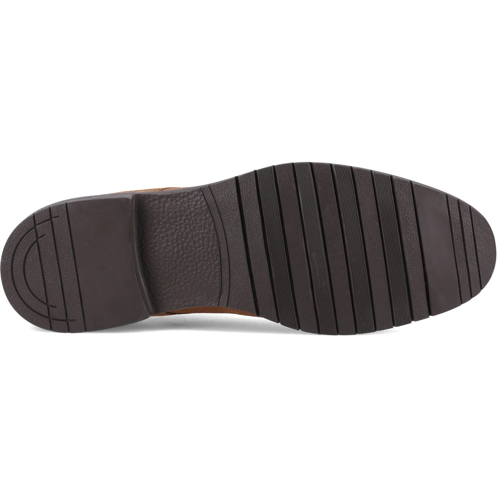 Hush Puppies Sterling Suede Leather Men's Tan Standard Lace-Up Shoes