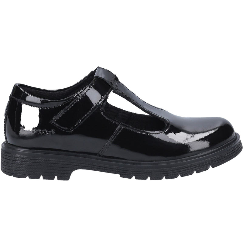 Hush Puppies Gracie Senior Patent Leather Girls's Patent Black Shoes