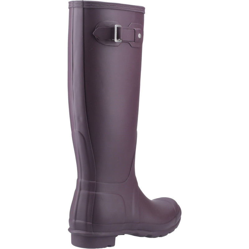 Hunter Original Tall Rubber Women's Black/Grape Wellington Boots
