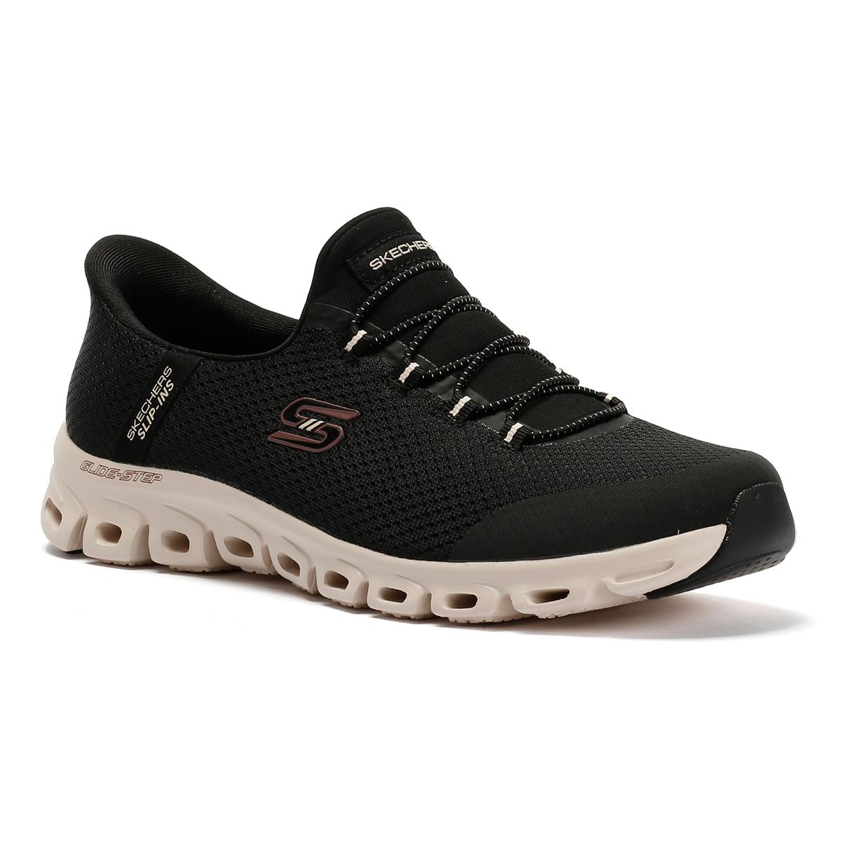 Skechers Slip-Ins Glide Step Vibey Mesh Women's Black Sneakers