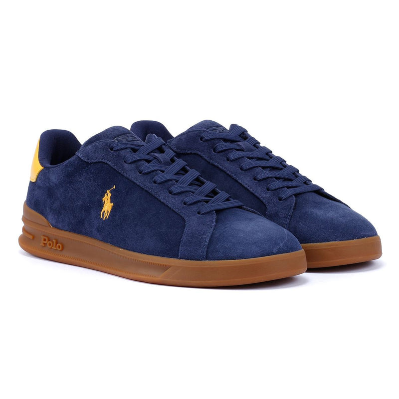 Ralph Lauren Heritage Court II Suede Men's Navy Sneakers – Tower