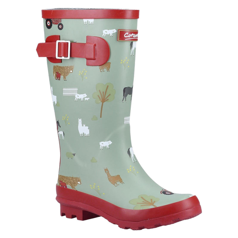 Cotswold Farmyard Junior Rubber Farm Wellington Boots