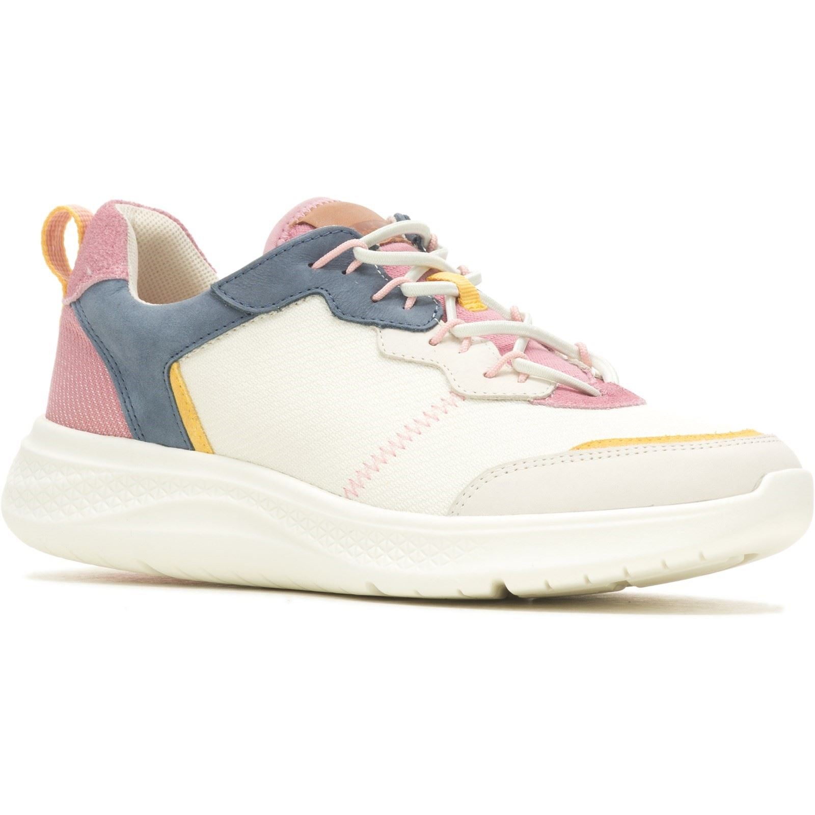 Hush Puppies Elevate Bungee Textile Women's Navy/Pink Sneakers