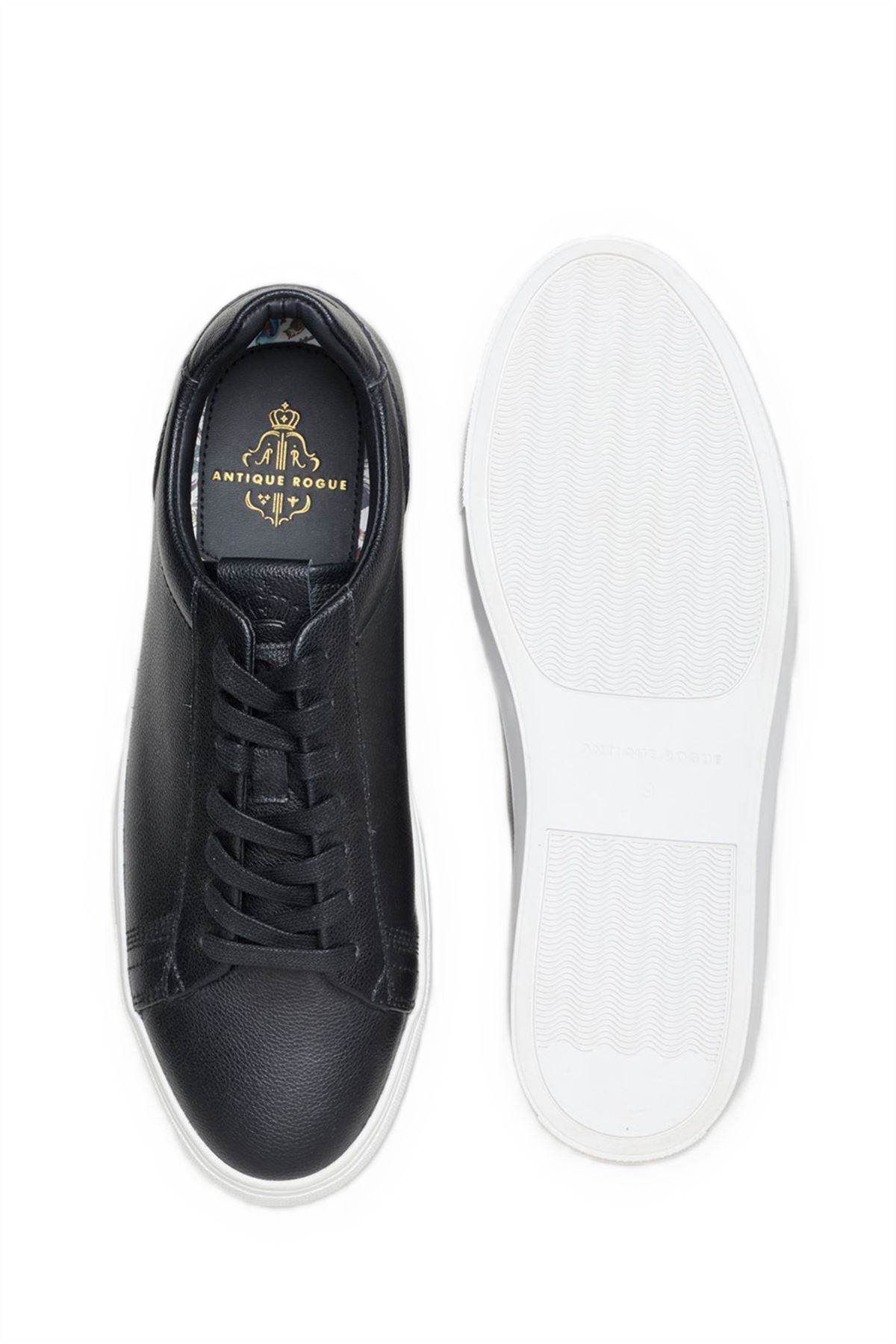 Antique Rogue Gibbs Leather Men's Black Sneakers