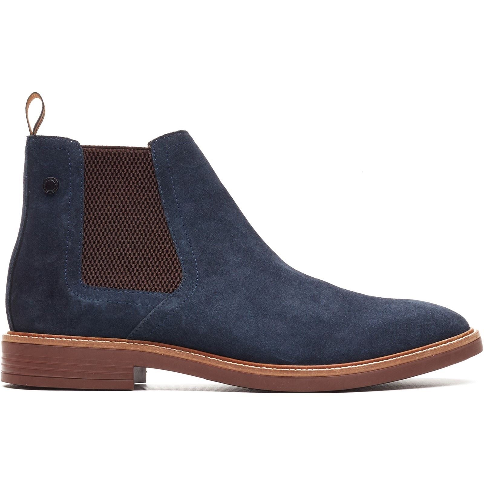 Base London Sussex Chelsea Leather Men's Navy Boots