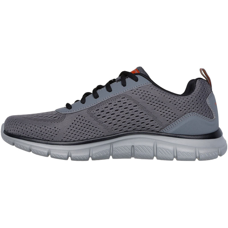 Skechers Track Leshur Synthetic Men's Charcoal/Orange Trainers