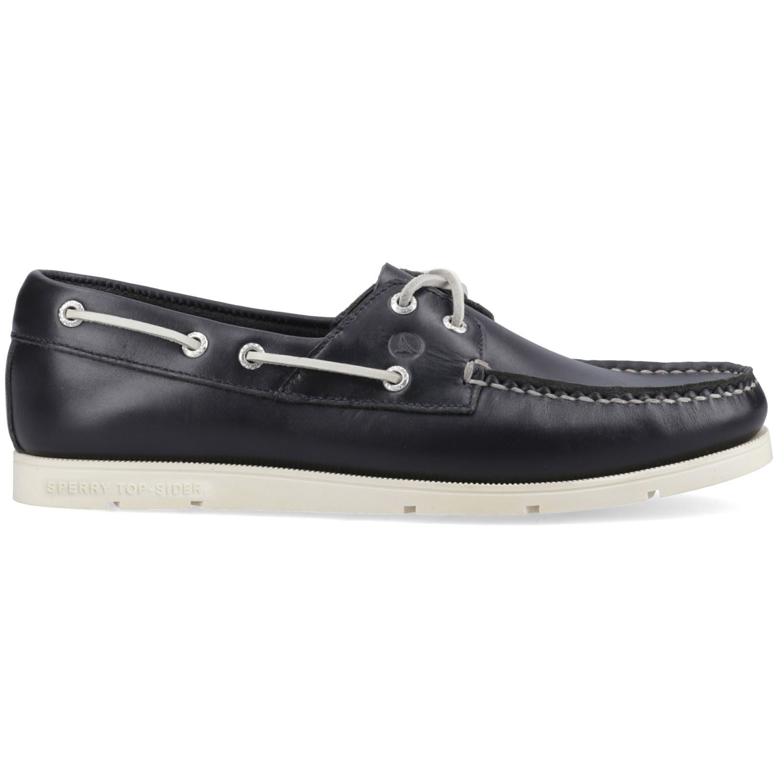 Sperry Oakland 2 Eye Leather Men's Navy Boat Shoes