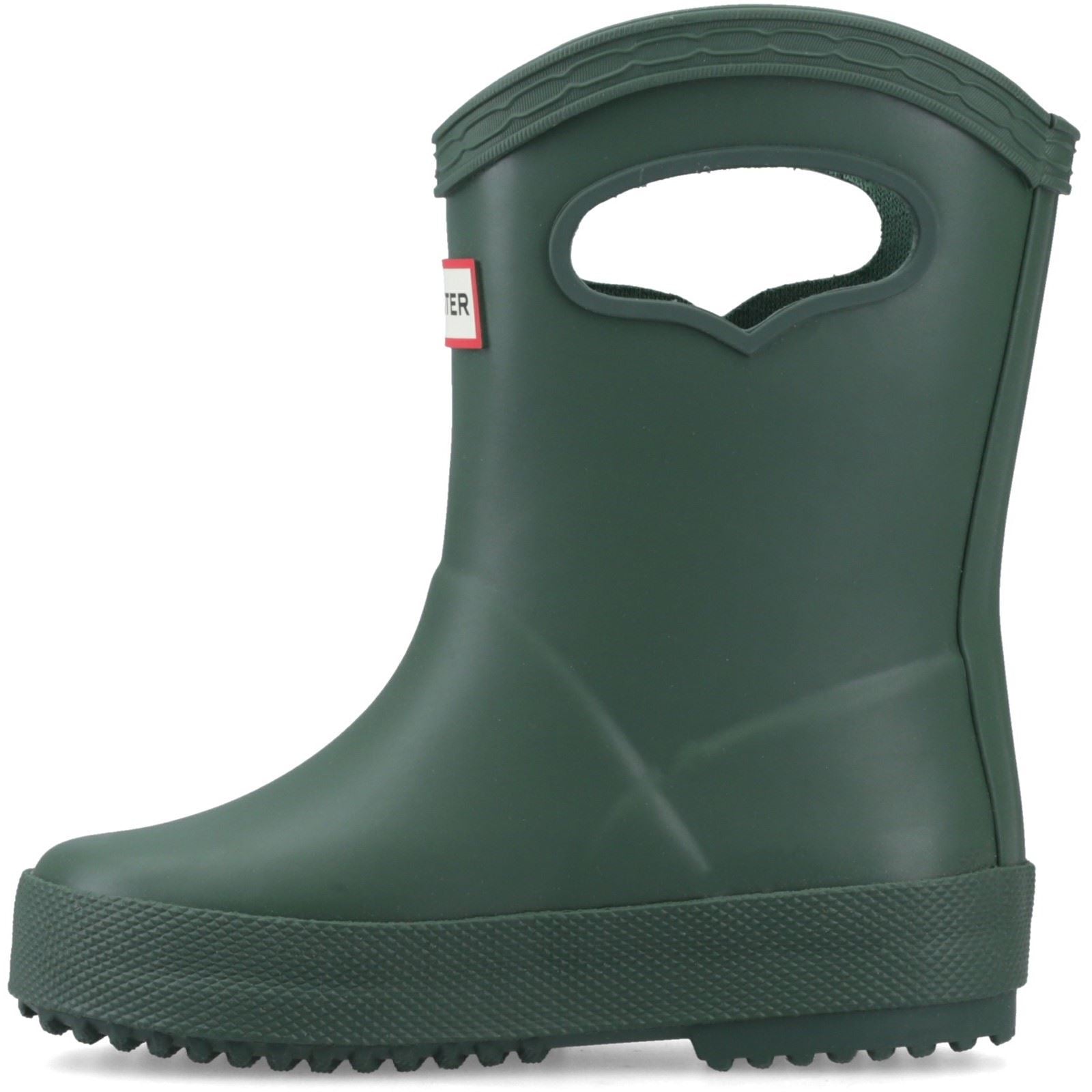 Hunter Kids 1st Pull on Rubber Kid's Hunter Green Wellington Boots