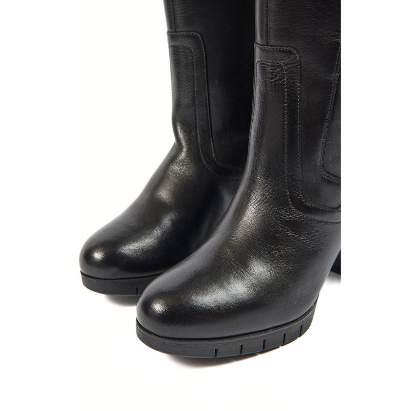 Pod Nitika Leather Women's Black Boots