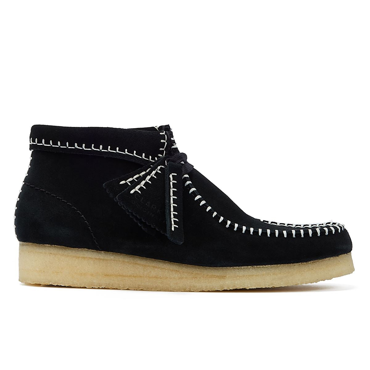 Clarks Originals Wallabee Stitch Suede Women's Black Boots