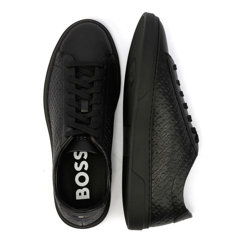 Boss Kieran Tennis Leather Men's Black Sneakers