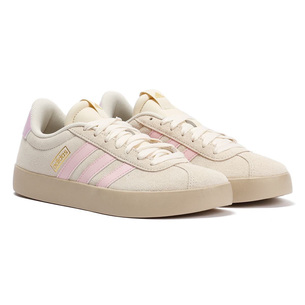 Adidas VL Court 3.0 Women's Beige/Pink Sneakers