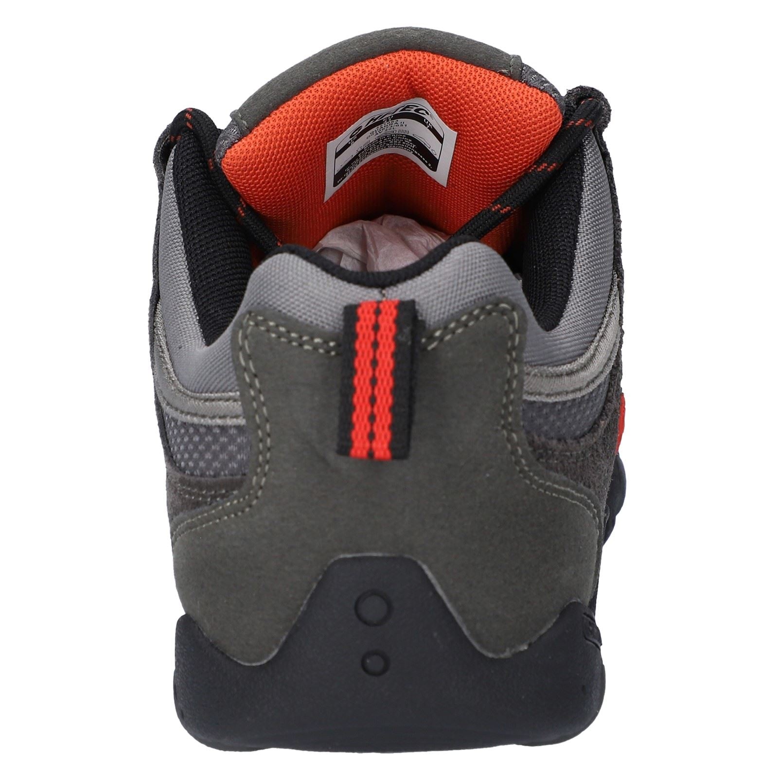 Hi-Tec Quadra II Suede Men's Charcoal/Zingy Red Hiking Boots