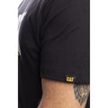 Caterpillar Trademark Logo Cotton Men's Black T-Shirt
