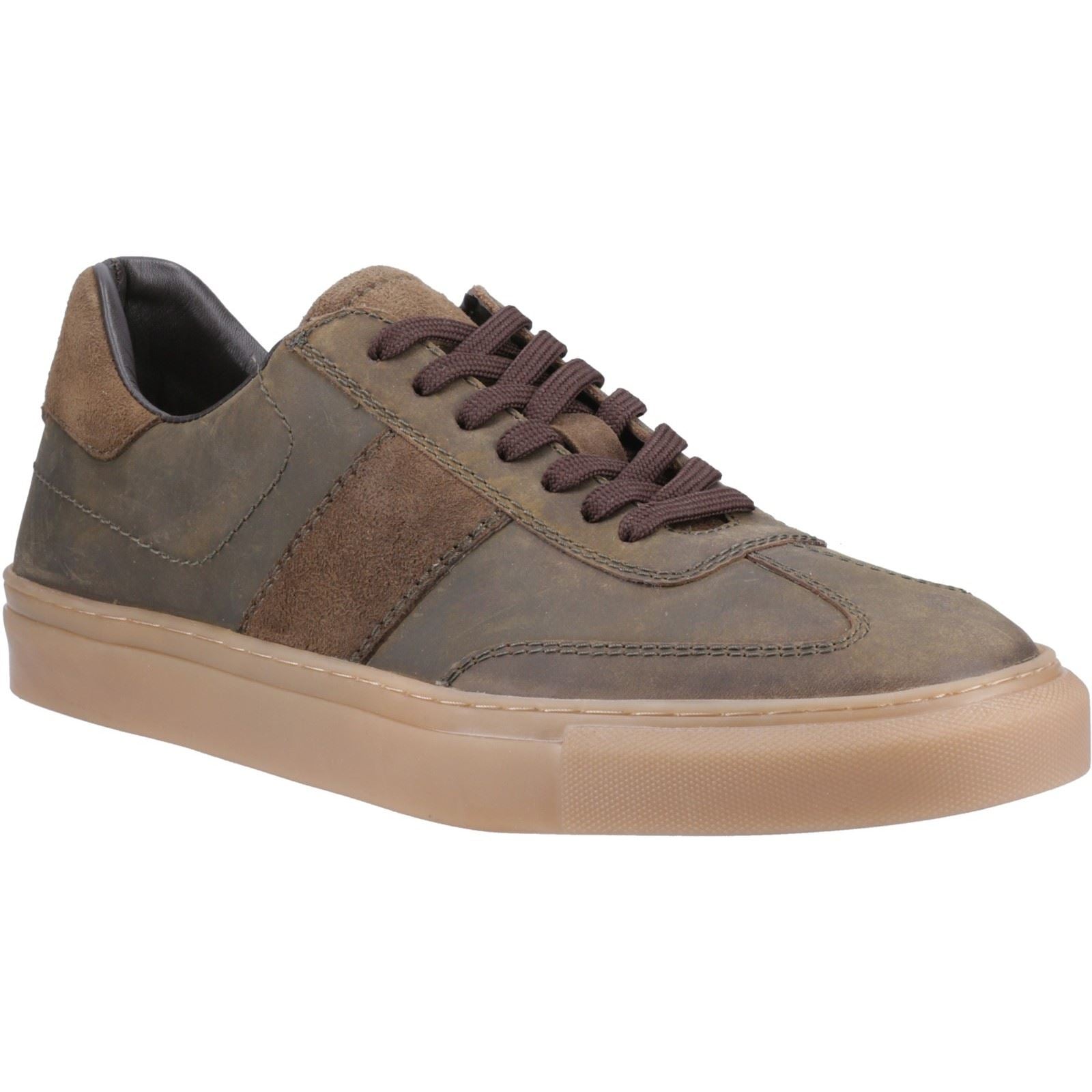 Hush Puppies Riley Suede Men's Khaki Sneakers