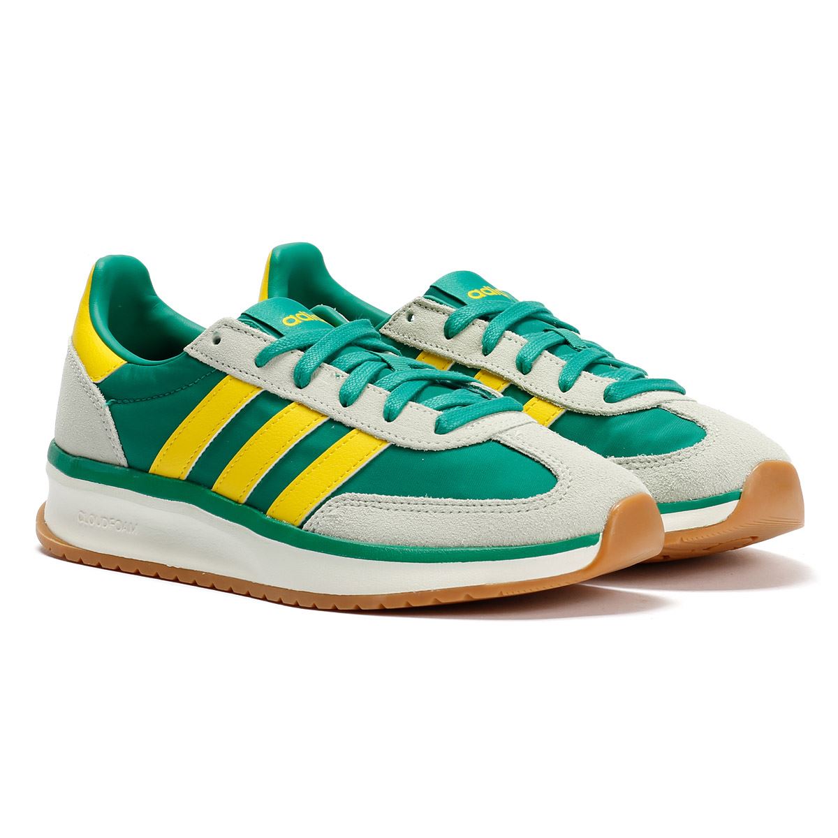 Adidas Run 70s 2.0 Women's Court Green/ Yellow Sneakers