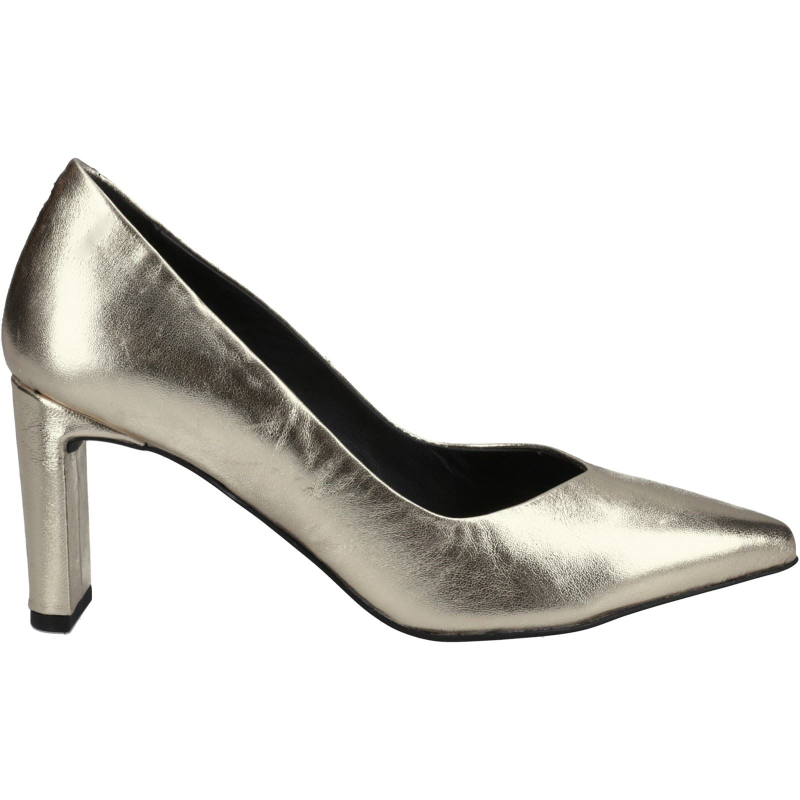 Hush Puppies Olivia Suede Women's Gold Heels
