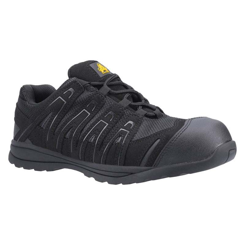 Amblers Safety FS40C Mesh/Microfibre Black Safety Sneakers
