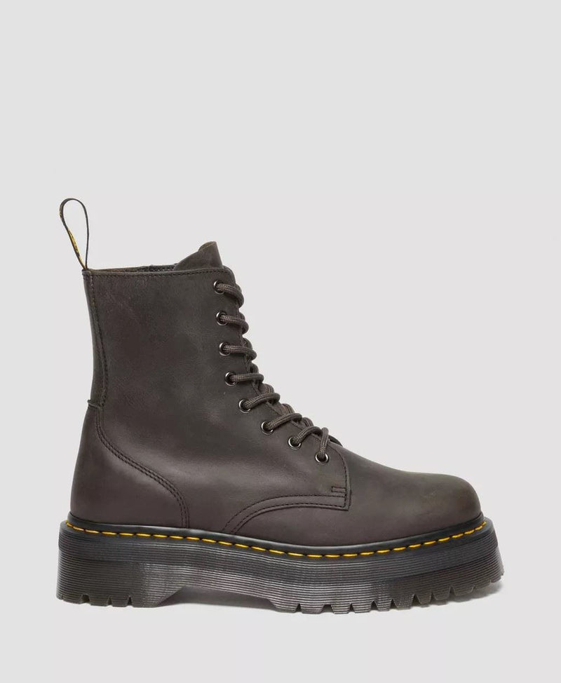 Dr. Martens Jadon Leather Women's Charcoal Gray Boots