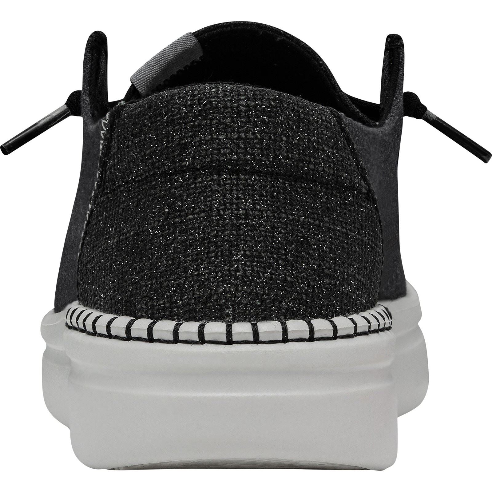HEYDUDE Wendy Rise Synthetic Women's Black Loafers