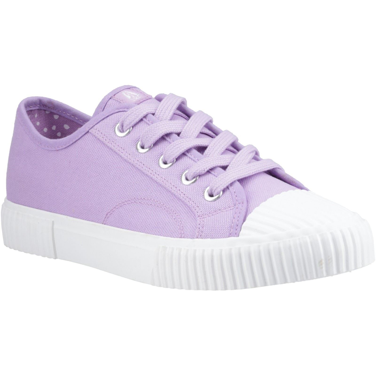 Hush Puppies Freya Canvas Textile Women's Lilac Sneakers